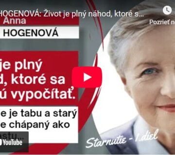 Anna HOGENOVÁ Starý človek je chápaný ako brzda vývoja. Nie je výkonný, ako je dnes očakávané. česká filozofka a fenomenologička